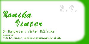 monika vinter business card